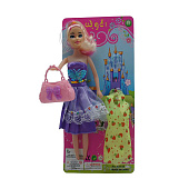 Кукла в нарядном платье + платье + сумочка, 145Е1 Кукла в нарядном платье + платье + сумочка, 145Е1