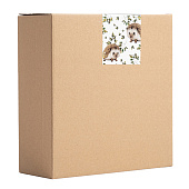  Конфетница Autumn forest 21х15 см, коричневая, Еж с листом  ANLAF-FDWS-031224-14 