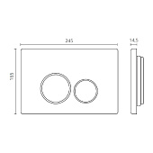 Клавиша смыва для инсталляции CTESI круглая белая BK0202121 CTESI Клавиша смыва для инсталляции CTESI круглая белая BK0202121 CTESI