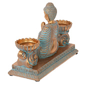  Фигурка декоративная "Будда"с 2-мя LED свечами , L21,5 W7,5 H14,5 см 