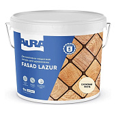 Декоративно-защитная лазурь для древесины "Aura Fasad Lazur" слоновая кость 9л Декоративно-защитная лазурь для древесины "Aura Fasad Lazur" слоновая кость 9л
