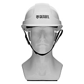 Каска защитная ударопрочная, ABS/PC, плавная регулировка,белая, Denzel