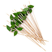 Шпажки для канапе "Листья" набор 24 шт, цвет зеленый 10092399 Шпажки для канапе "Листья" набор 24 шт, цвет зеленый 10092399