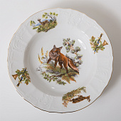 Тарелка глубокая 23 см Thun Bernadotte, декор "Охотничьи сюжеты" БТФ0100 Тарелка глубокая 23 см Thun Bernadotte, декор "Охотничьи сюжеты" БТФ0100