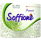 Туалетная бумага Soffione Premio Лемонграсс 3 слоя 4 рулона Туалетная бумага Soffione Premio Лемонграсс 3 слоя 4 рулона