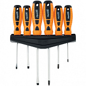 Набор отверток "Point", CrV, двухкомпонентные рукоятки, 6шт, Sparta Набор отверток "Point", CrV, двухкомпонентные рукоятки, 6шт, Sparta