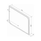Зеркало с LED подсветкой Fantasy Led 800х600 Континент Зеркало с LED подсветкой Fantasy Led 800х600 Континент