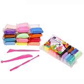 Пластилин супер лёгкий застывающий 24 цвета MAZARI, 13 гр, стеки 3 шт, M-4194-24 Пластилин супер лёгкий застывающий 24 цвета MAZARI, 13 гр, стеки 3 шт, M-4194-24