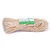 Канат джутовый крученый 10,0мм, 15м/упак Канат джутовый крученый 10,0мм, 15м/упак
