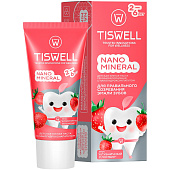 Зубная паста Tiswell Детская 2-6 лет Клубничный пломбир 60гр