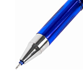  Ручка стираемая гелевая BRAUBERG "REWIND", СИНЯЯ, игольчатый узел 0,5мм, линия 0,35мм, 144095 