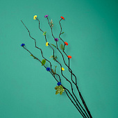 Интерьерный декор из бамбука, цветы пластик 200 см синий 7779961 Интерьерный декор из бамбука, цветы пластик 200 см синий 7779961