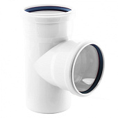 Тройник малошумный белый 50/50х87 Тройник малошумный белый 50/50х87