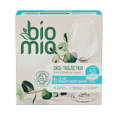 Таблетки для посудомоечных машин BioMio BIO-TABS All-in-One С маслом эвкалипта 16г 50шт