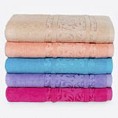 Полотенце 70х140 махровое Флора (пл.430гр/кв.м)_1 (01-004, бежевый) Полотенце 70х140 махровое Флора (пл.430гр/кв.м)_1 (01-004, бежевый)