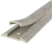  Порог пластик 42ммх0,9м с монт.каналом №208 Дуб мокко/Идеал 