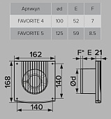  Вентилятор D100 "FAVORITE 4" 