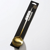  Ложка столовая "Фолк" 21,5 см цвет золото, серебряная ручка 7892825 