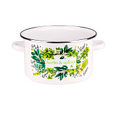 Кастрюля эмал 3,0л Травы и специи 01-Б1612/4М