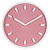 Часы настенные круг d=30см, корпус розовый+белый, "Классика", Рубин 3034-008 Часы настенные круг d=30см, корпус розовый+белый, "Классика", Рубин 3034-008