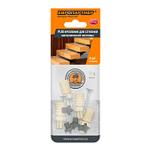  Набор для крепления ступеней лестницы к металлическому основанию 4шт, "Креписам" 