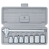 Набор шоферского инструмента №1, 8 предм., 1/2", НИЗ, в пластиковом боксе Набор шоферского инструмента №1, 8 предм., 1/2", НИЗ, в пластиковом боксе