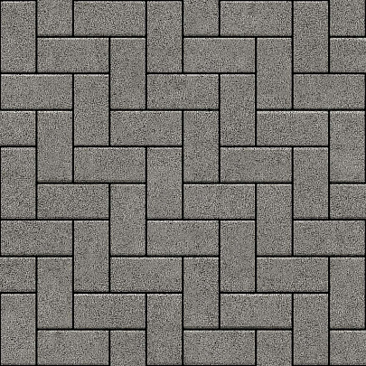  Плитка тротуарная Брусчатка Алом Серая 200х100х60мм (1,08м2/ряд; 10,8м2/палл; 50шт/м2) 