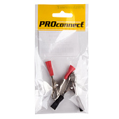  Зажим "крокодил"  10А  50мм  PROCONNECT (ПАКЕТ БОБ) 2 шт 