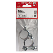  Хомут шарнирный  29- 31мм (белый цинк 2 шт) 