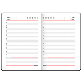  Ежедневник недатированный А5 BRAUBERG Profile, 136л, балакрон, коричневый, 123428 