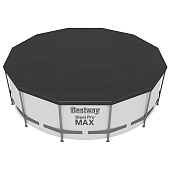 Бассейн каркасный Bestway Steel Pro MAX 56438, 457?122 см, фильтр-насос, лестница, тент, круглый