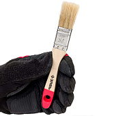 Кисть плоская Стандарт 25мм, натуральная щетина, деревянная ручка Кисть плоская Стандарт 25мм, натуральная щетина, деревянная ручка