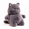  Мягкая игрушка, Котик серый, 25 см 