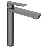  Смеситель для раковины Lagos Gun Metal высокий излив оружейная сталь LG25GM Esko 