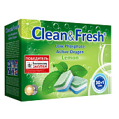 Таблетки для посудомоечных машин Clean&Fresh ECO All in 1 30 таб. Таблетки для посудомоечных машин Clean&Fresh ECO All in 1 30 таб.