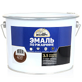 ЭКСПЕРТ Эмаль по ржав. 3в1 п/мат. коричневая RAL 8017 10кг