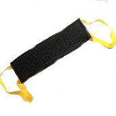  Губка для тела Банная Шахтерская жесткая Черное Золото с ручками/Прем-м 