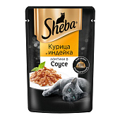  Влажный корм Sheba курица, индейка 75г 