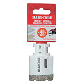 Коронка алмазная по керамогр. для УШМ 40мм "Hardcore" Коронка алмазная по керамогр. для УШМ 40мм "Hardcore"