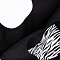  Сумка текстильная Зебра, 40х35х1см, черная  7867239 