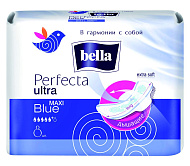 Гигиенические прокладки Bella Perfecta ультра макси блю супертонкие 16 шт Арт.BE-013-MW16-030 (ф20)