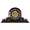  2514-006 (10) Часы настольные 26х14 см, корпус черный с медью "Классика"  "Рубин" 