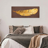 Модульная картина "Перо", 100 х 40 см 6990953 Модульная картина "Перо", 100 х 40 см 6990953