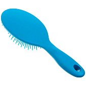 Расческа массажная "Lady Brush", форма овальная, цвет синий, 22,5х7 см