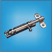 Шпингалет ЗТ с цельным движком цинк Кунгур Шпингалет ЗТ с цельным движком цинк Кунгур