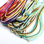  Шнур для декорирования "Астра" вощеный, 1 мм х1 м, набор 20 шт (разноцветный) 4416690 