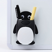  Магнитная универсальная подставка для маркеров и губок Пингвин, 3.5х9х12.5 см, 10083439 