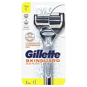 Станок для бритья GILLETTE SKINGUARD Sensitive Бритва с 1 сменной кассетой Станок для бритья GILLETTE SKINGUARD Sensitive Бритва с 1 сменной кассетой