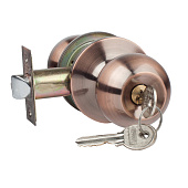 Ручка-защелка ЗШ-01 ключ фиксатор, медь Ручка-защелка ЗШ-01 ключ фиксатор, медь