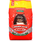  Наполнитель Сибирская Кошка экстра впитывающий 5 л 